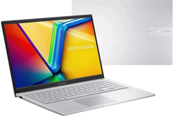 Ноутбук 15" ASUS Vivobook 15 X1504VA-BQ5273, Core i5-120U 1.4 ГГц 16GB SSD 512Gb 1920*1080 IPS Intel Graphics 2*USB3.2/USB2.0/USB-C WiFi BT HDMI камера 1.7кг DOS серебристый ????