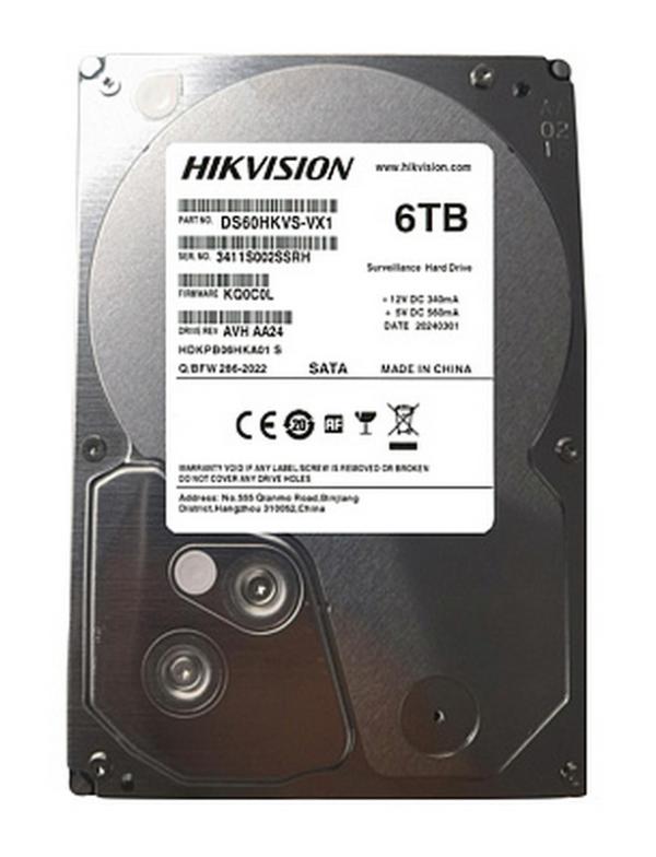 Жесткий диск 3.5" SATA  6TB Hikvision DS60HKVS-VX1, SATAIII, 256MB cache