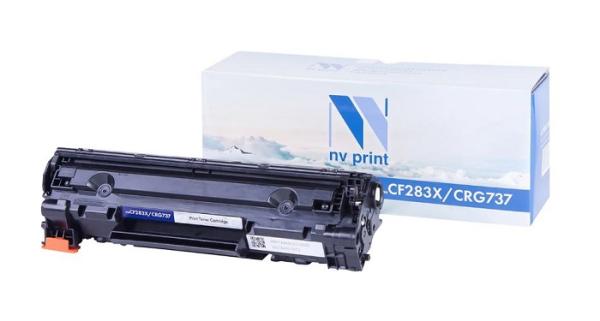 Картридж NV Print NV-CF283X/737, для HP M201n/M225dn Canon LBP 151dw i-Sensys MF210/211/212/216/216n/217/220/226/229/231/232w/237w/244dw/247d, черный, 2200стр, совместимый