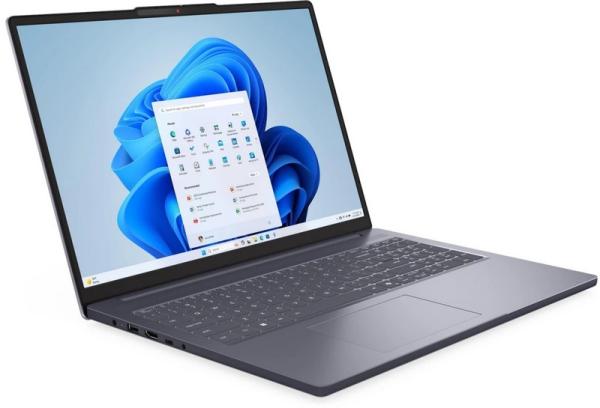 Ноутбук 16" Lenovo IdeaPad Slim 3 16ARP10 83K8009SRK, AMD Ryzen 5 150 3.3 ГГц 16GB SSD 512GB 1920*1200 IPS USB-C/2*USB3.2 WiFi BT HDMI камера SD 1.7кг DOS cерый
