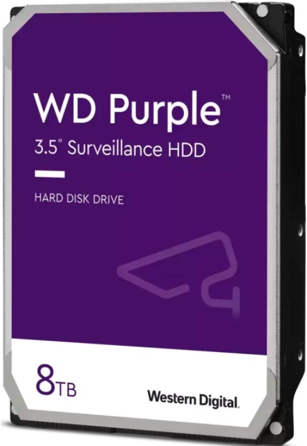 Жесткий диск 3.5" SATA  8TB WD Purple WD85PURZ, SATAIII, 5640rpm, 256Mb, CMR