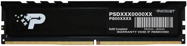 Оперативная память DIMM DDR5 16Gb Patriot PSP516G560081H1, 5600МГц, PC44800, CL46, 1.1В, радиатор
