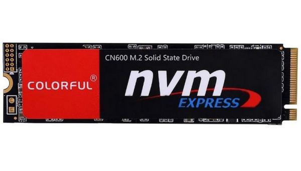 Накопитель SSD M.2  256GB Colorful CN600, NVMe, 3D NAND, 3000/1000MB/s