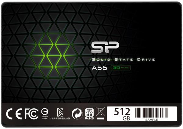 Накопитель SSD 2.5" SATA   512GB Silicon Power SP512GBSS3A56A25, SATAIII, 3D NAND TLC 560/530MB/s