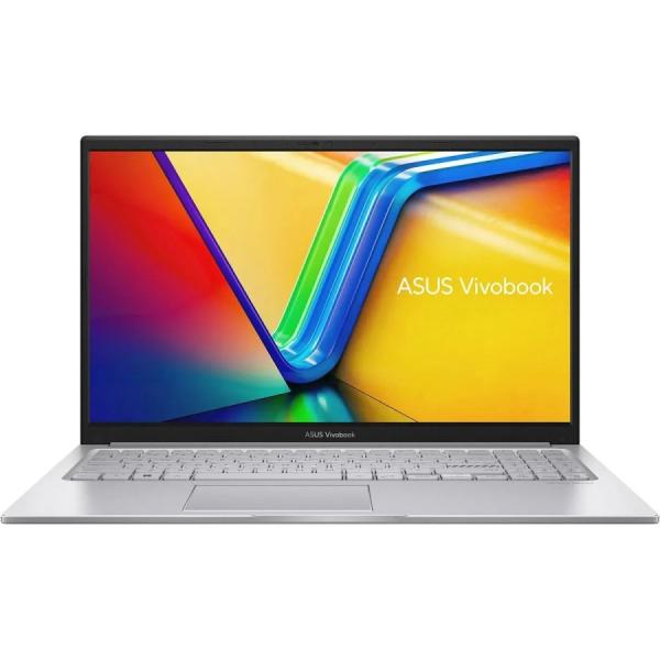 Ноутбук 15" ASUS Vivobook Go 15 X1504VA-BQ5689, Core 3 100U 1.2 ГГц 8GB SSD 256Gb 1920*1080 IPS AMD Radeon Graphics 2*USB3.2/USB Type-C WiFi BT HDMI камера 1.6кг DOS серебристый